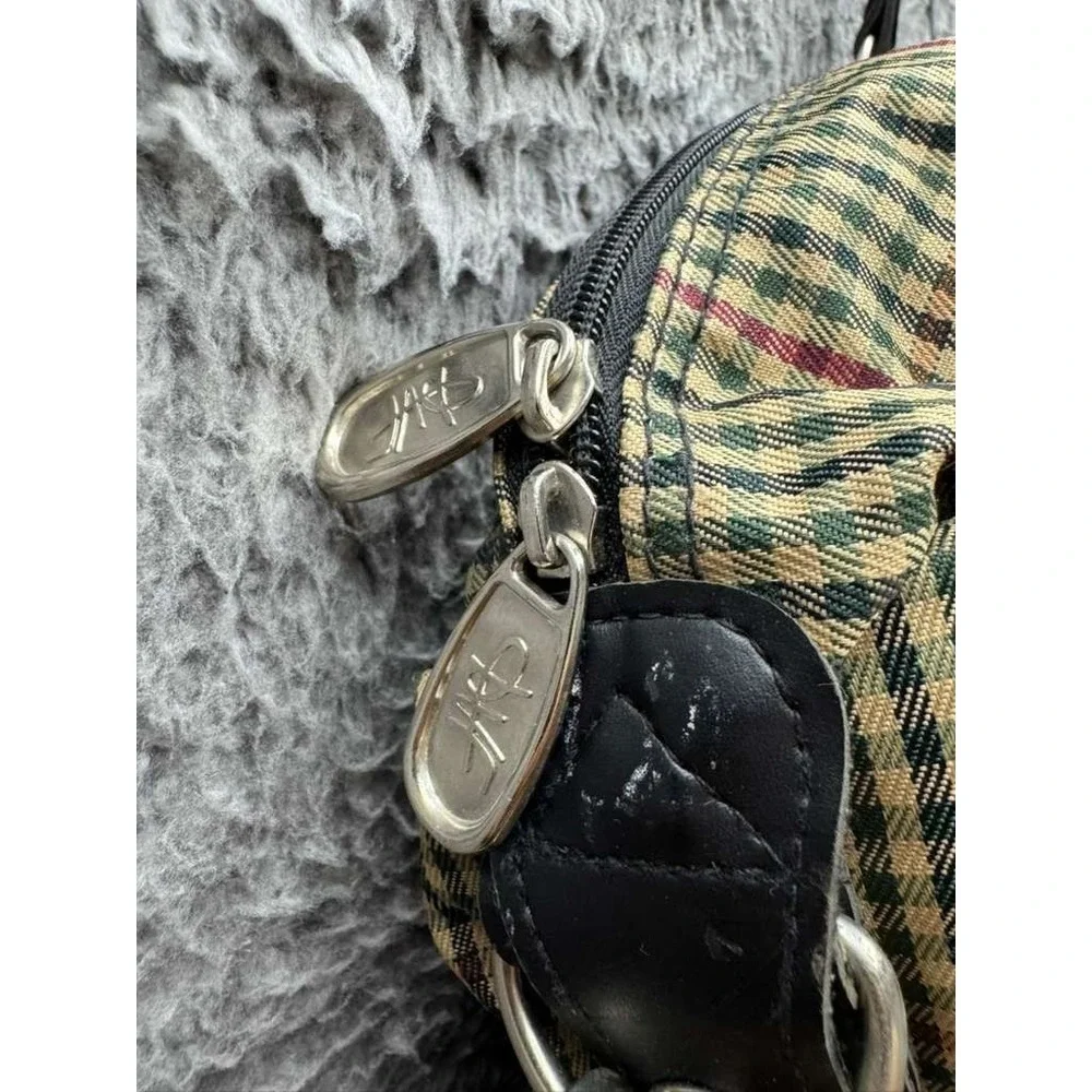 Diane Von Furstenberg Checkered Carry On‎ Luggage Travel Duffle Bag 14